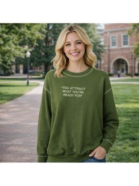Mayfair the label - You Attract What You’re Ready For Crewneck Sweater